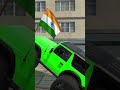 Modified Mahindra Thar😈 (gadi wala game) Green Thar  stunt gaming #Simulator game