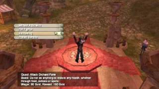 Lets Play Fable The Lost Chapters Evil - 008 - Terrorizing Farmers With My Beard
