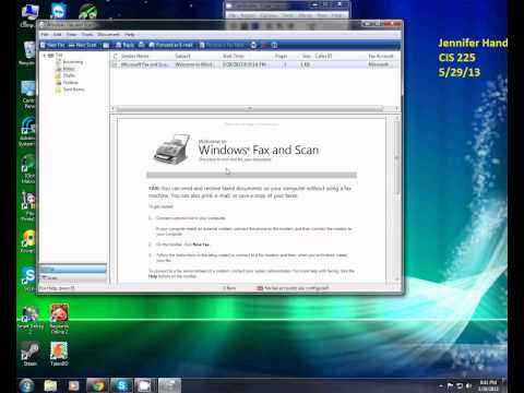Using Windows Fax and Scan