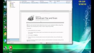 Using Windows Fax and Scan