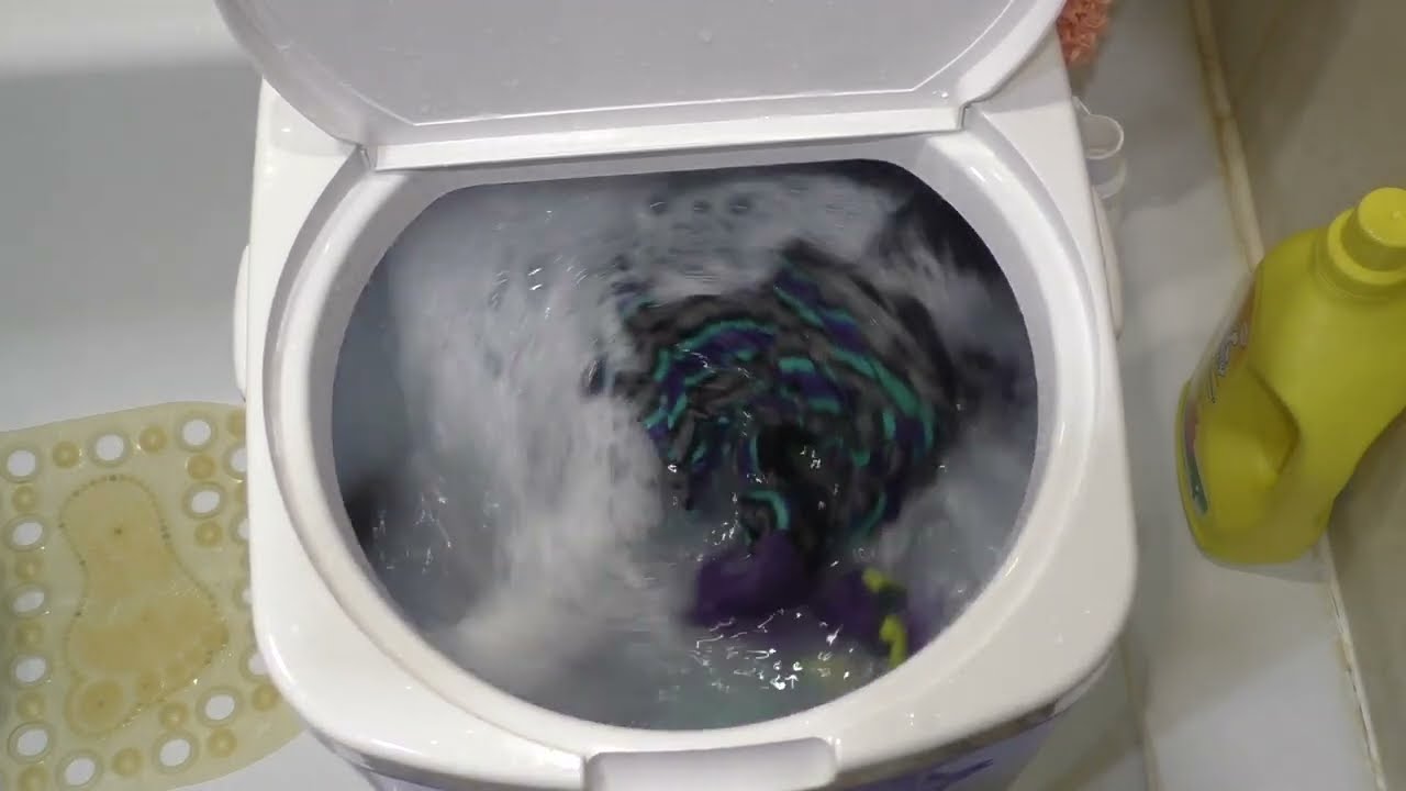 Стирка, полоскание и отжим белья  с помощью стиральной машины Принцесса и центрифуги  Optima SD-25