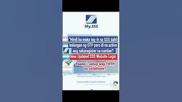 New SSS Updated Login November 2024. OTP Required solution