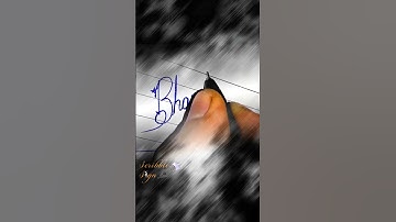 Bhaviksha Stylish Name Signature writing video #shorts #signature #learntosign #howtosign #ytshorts
