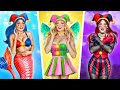 From Broke to Rich! Mermaid vs Vampire vs Fairy in Digital Circus Extreme Makeover!