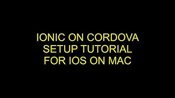 Push notification configuration with Ionic on Cordova for iOS on Mac