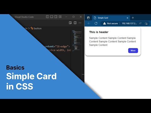 How to create a Simple Card in CSS 3 (basic)