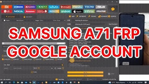 SAMSUNG A71 SM-A715F FRP GOOGLE ACCOUNT bypass with UNLOCKTOOL
