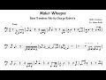George roberts makin whoopee bass trombone transcription