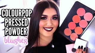 NEW Colourpop Pressed Powder Blushes | 8 Shades | Review & Swatches ♡ Deanna Borocz