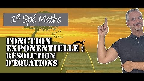 Fonction exponentielle - Résolution d