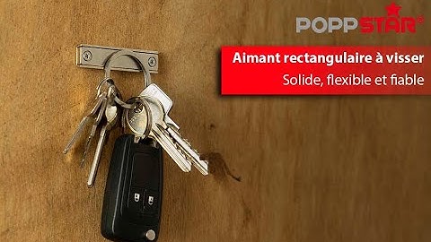 Poppstar - Aimants rectangulaires en néodyme | idéal comme porte-outil | force adhésive de 30kg