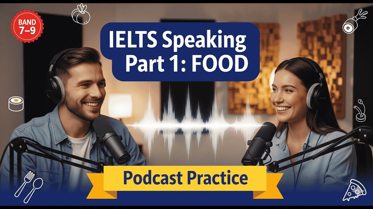 IELTS Speaking Part 1 – Food | Sample Answers & Podcast Practice - YouTube