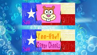 The Sandy Cheeks Theme Song Original vs Textless Comparision!!!