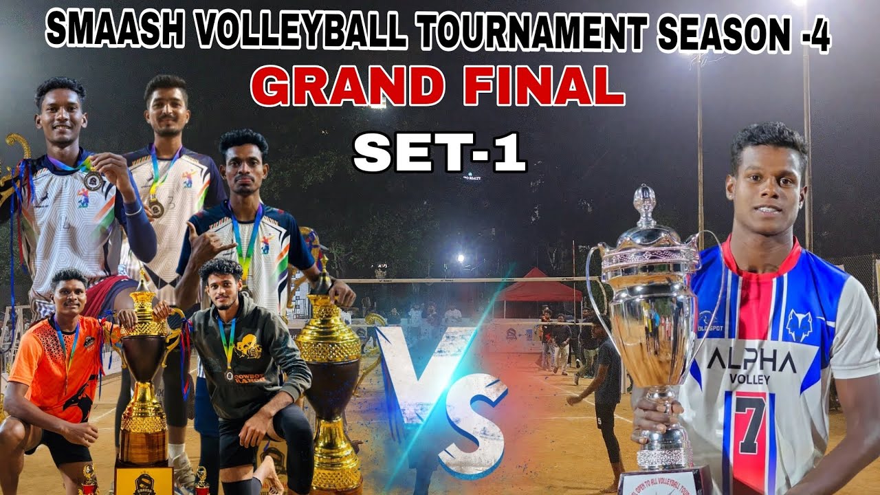THURRAM NAVEEN TEAM🆚MADHU TEAM | SET-1 | GRAND FINALS 🔥SMAASH VOLLEYBALL TORNI #volleyball 