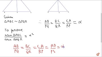 The ratio of area of Two similar triangles is equal to the ratio of the squares of any two cor