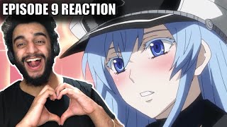 ESDEATH FALLS IN LOVE WITH TATSUMI LIVE REACTION!!! | AKAME GA KILL EPISODE 9