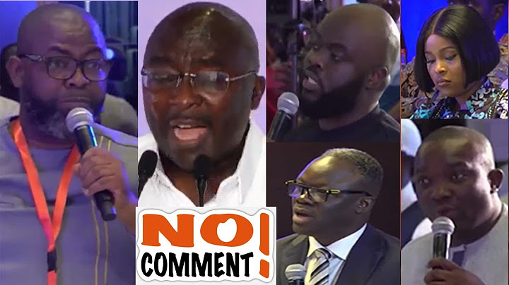 Bawumia tells journalist - I can't answer this question! Bawumia Media Encounter; etc!