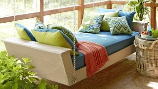 Learn how to build a hanging bed swing for your porch or house. With these simple plans you