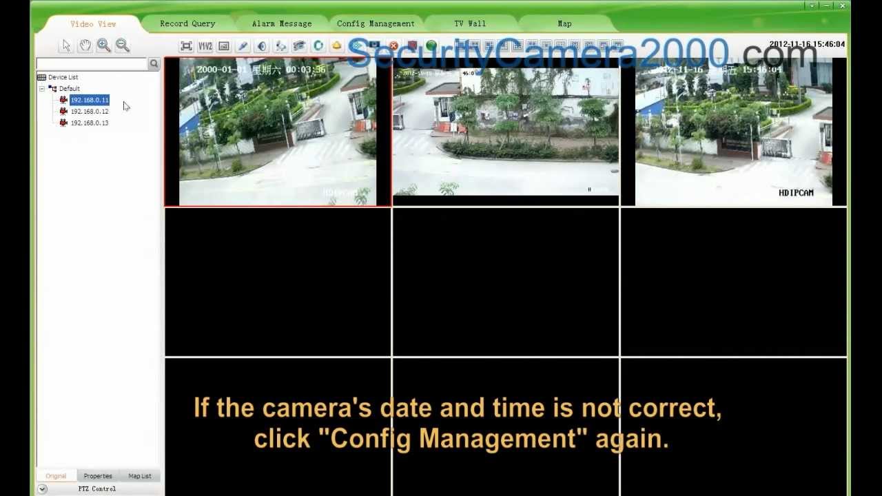 How to use UC software to modify the IP addresses and date and time? from SecurityCamera2000.com ...