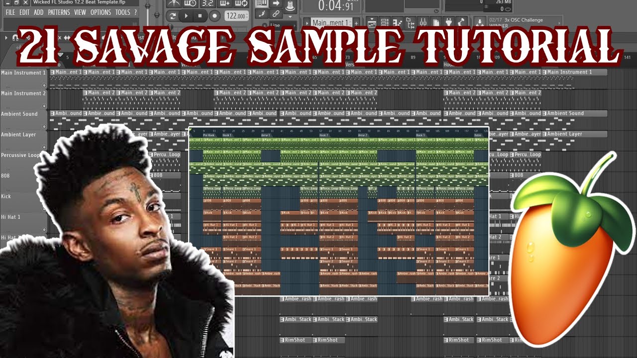 How To Make Fire Samples For 21 Savage | Silent Cook-up | FL Studio 20 ...