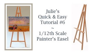 DIY Miniature Artist Easel (made with popsicle sticks!) 