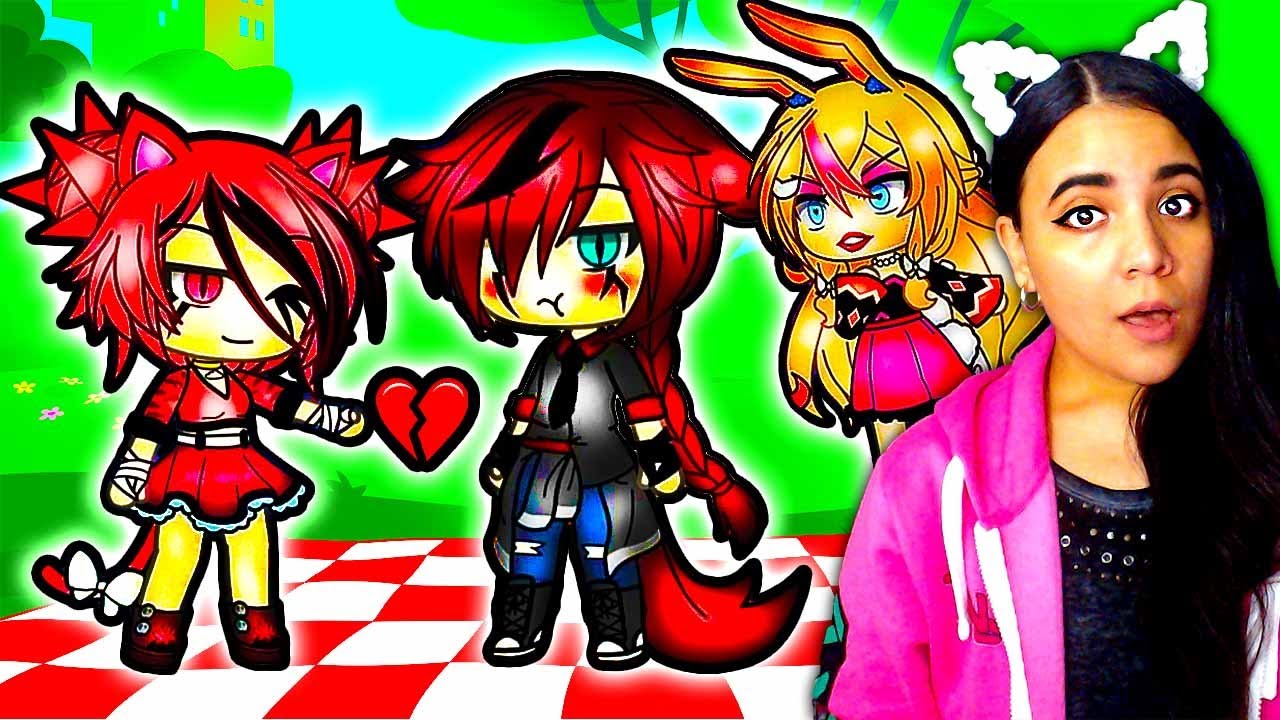 Gacha Life  Elly the psycho (the one smiling) cat the killer (the cat) and  addy the gang leader where starring at you what do you do