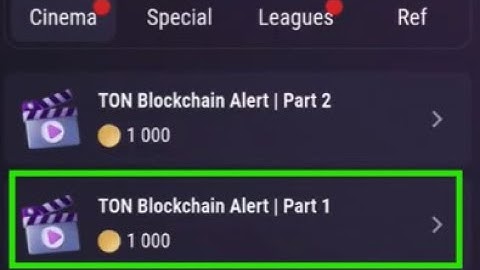 TON Blockchain Alert | Part 1 | TapSwap Code | TON Blockchain Alert | Part 1