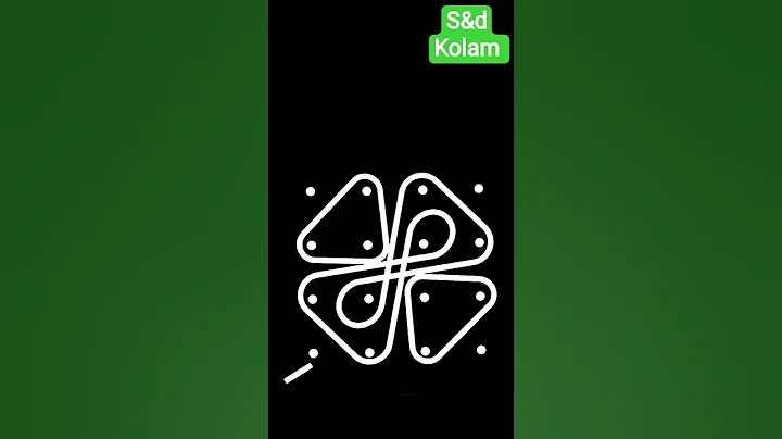 easy kolam 4 dots #kolam #rangoli #shorts