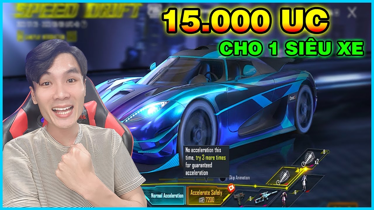 Trải Nghiệm Vòng Quay Koenigsegg | May Mắn Chỉ Với 15k UC Ra Siêu Xe [PUBG Mobile]