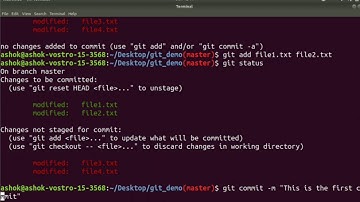 Git basics ( life cycle of file, demo to commit a file, git log and branch ) - part 2