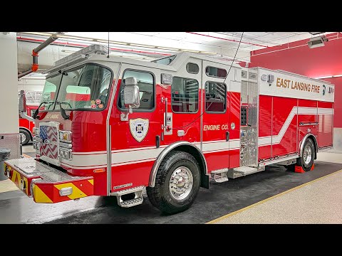 Walk Around of East Lansing Fire Department's eMAX Pumper