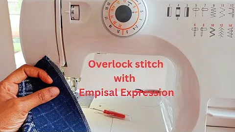 How to overlock stitch with an Empisal Expression sewing machine | overlock stitch with no serger