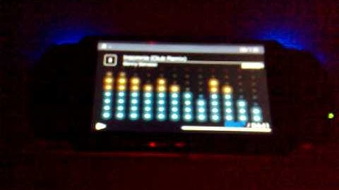 PSP slim - blue led trigger mod sound reactive