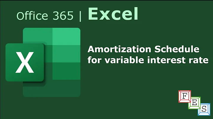 Loan Amortization Schedule for variable rate of interest in Excel - Office 365