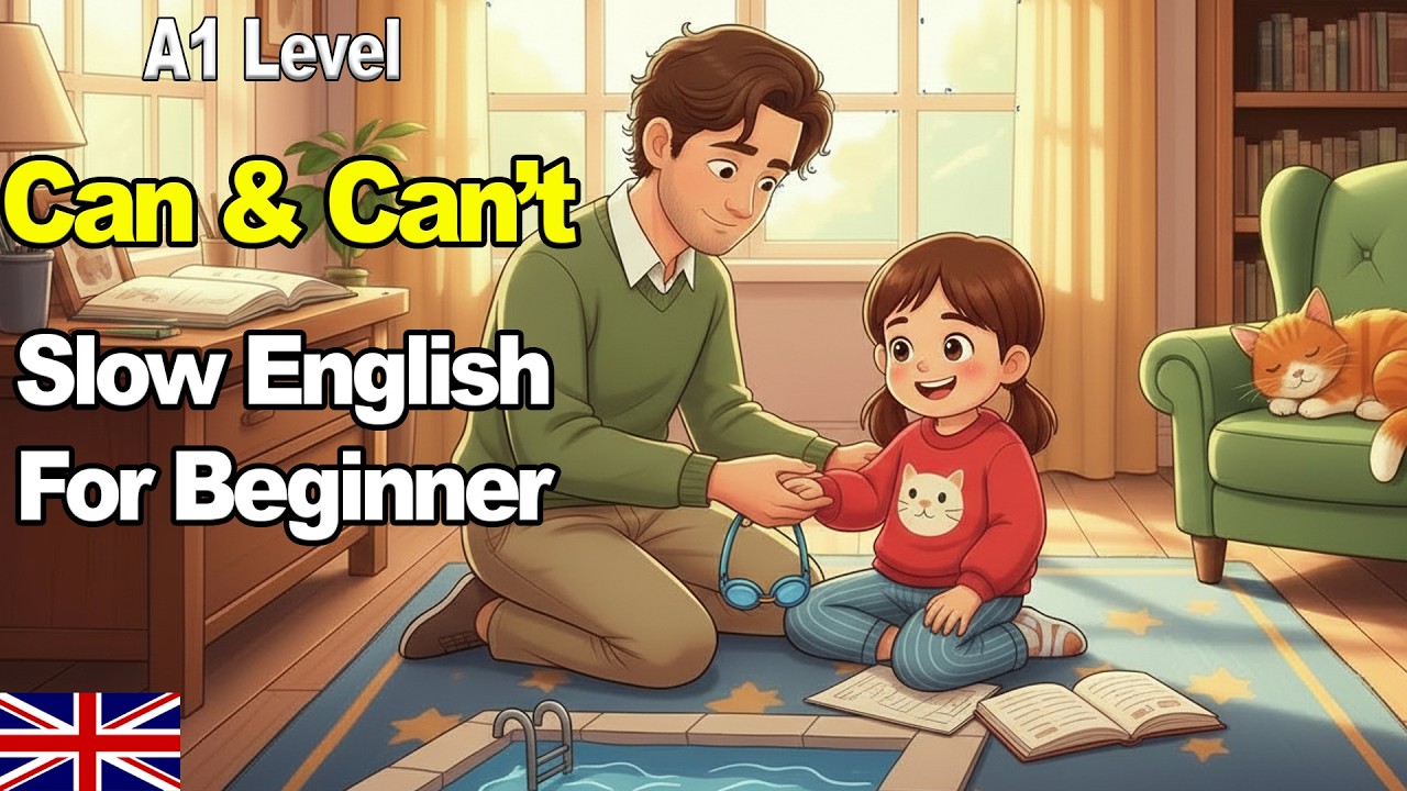Can & Can’t Made Easy 💪 | Beginner English Conversation | Slow English Speaking Practice
