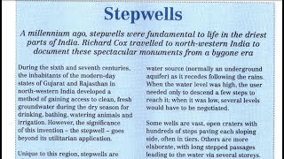 Stepwells | IELTS 10 Reading Answers with Explanation