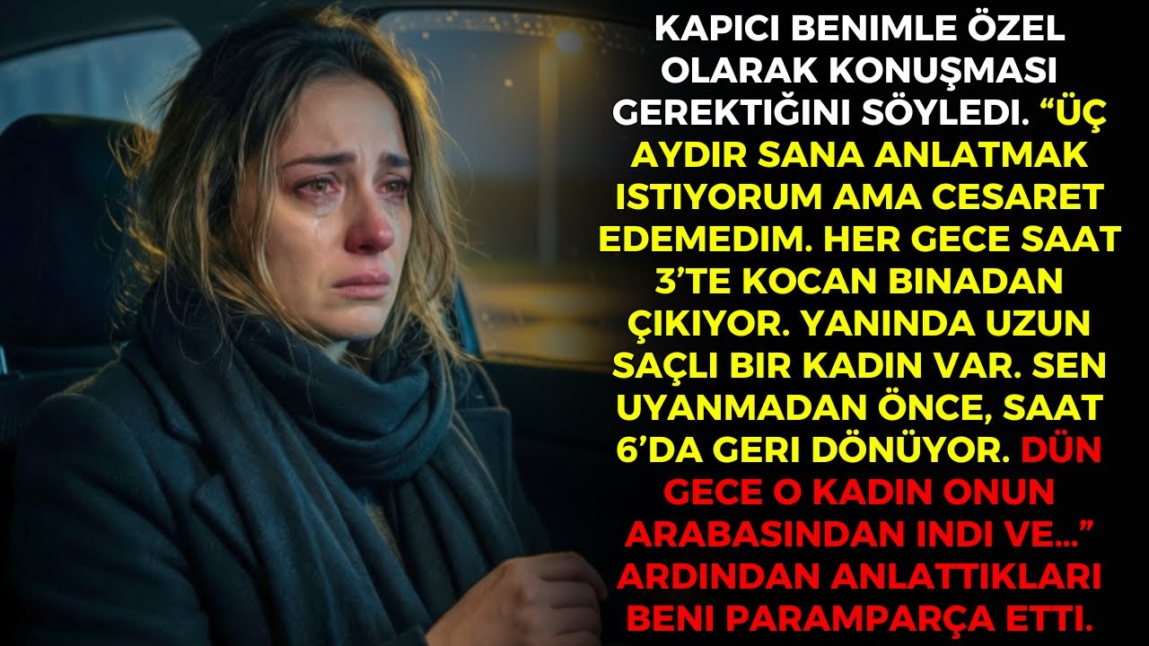 Kapıcı şöyle dedi: “Kocan her gece saat 3’te bir kadınla çıkıyor. Saat 6’da geri dönüyor...” Sonra..