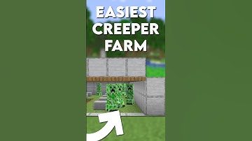 Minecraft Easiest CREEPER Farm Tutorial - 550+ Gunpowder Per Hour