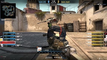 CS GO POV Demo m0NESY Faceit vs team byali (35-12) (mirage)