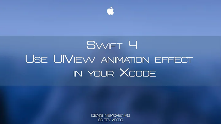 Swift 4 use UIView animation effect. #UIButton animation and NSLayoutConstraint in your Xcode