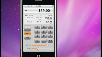 Tipsy tip calculator for the iPhone