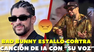 Bad Bunny explota contra la inteligencia Artificial por esta canción #podcast