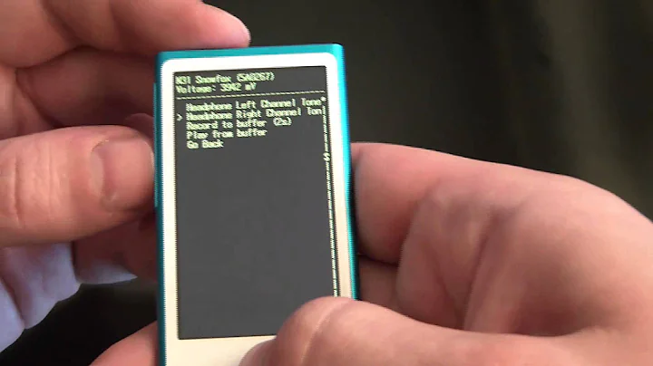 How To Get A 7th Generation ipod Nano Into Diagnostic Mode