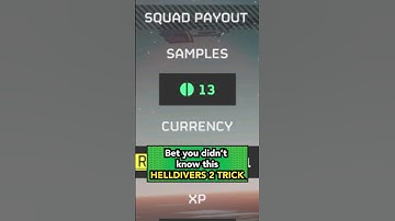 Bet you didn’t know this HELLDIVERS 2 TRICK to farm common samples AS FAST AS POSSIBLE