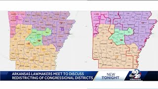 Arkansas lawmakers meet to discuss redistricting of congressional districts