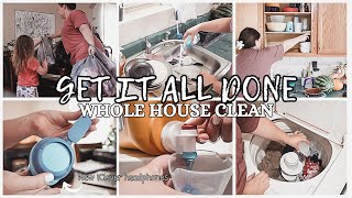 HOME RESET! LET'S GET IT ALL DONE | WHOLE HOUSE CLEAN WITH ME #cleaningmotivation