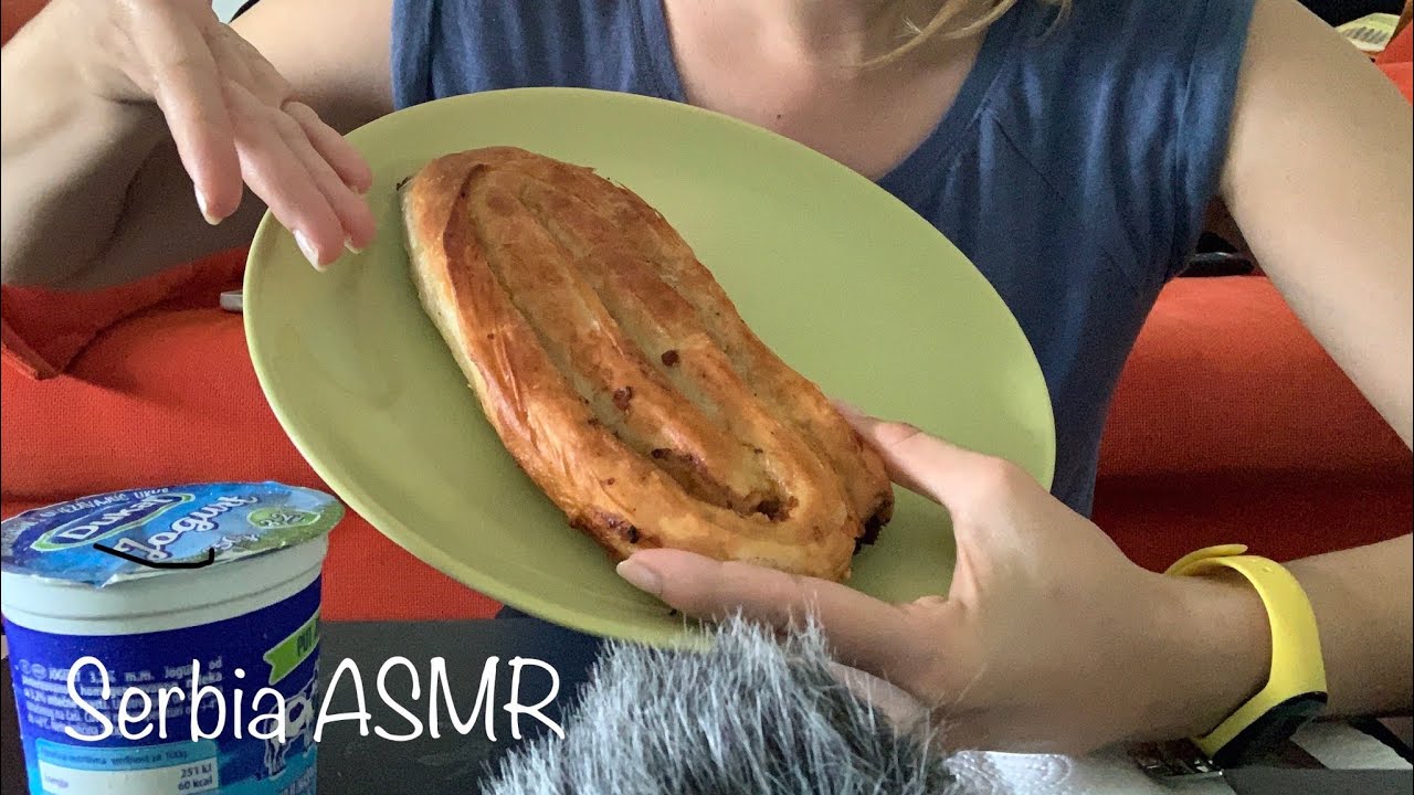 ASMR jedenje- pita s mesom 😋