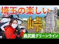 【舗装林道】峠の連続!奥武蔵グリーンラインを適当に解説しながら走る【バイク女子】