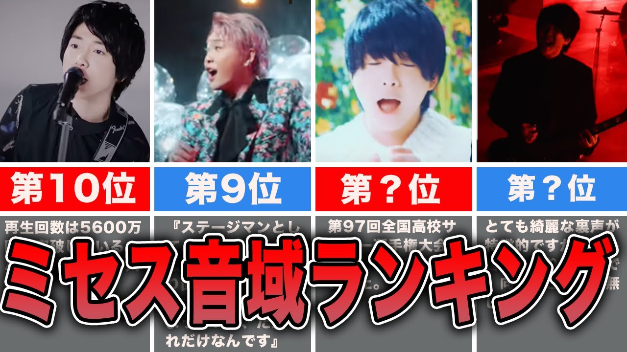 大森 元 貴 音域