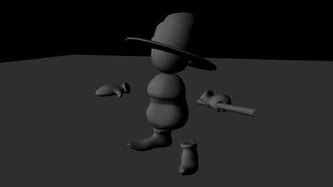 Character Crouch Idle Maya Animation